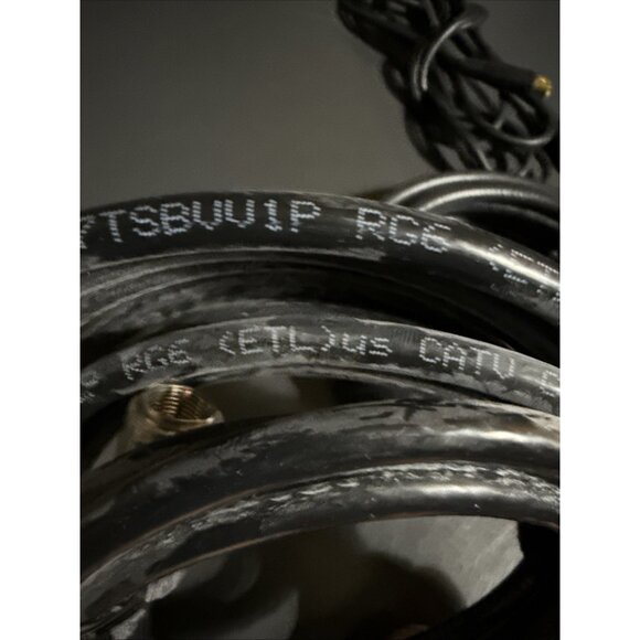 Comcast Xfinity Coax Cable Oct 2020 Stock 10 ft 1 RadioShack Cable Lot Of 3 - Picture 9 of 16